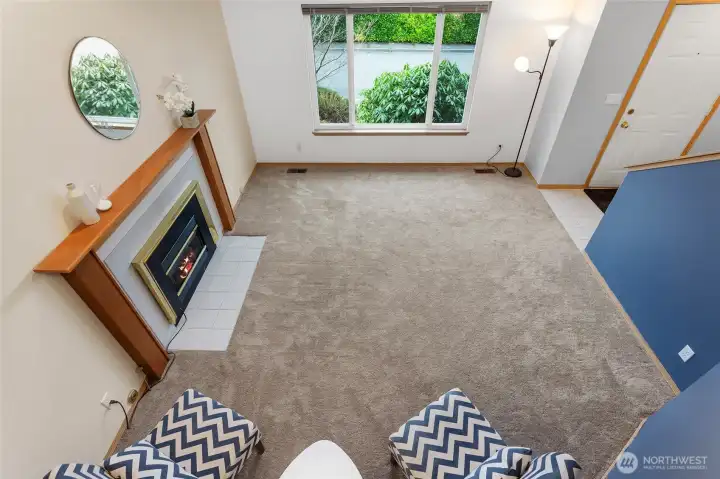 View from Dining to Living Room