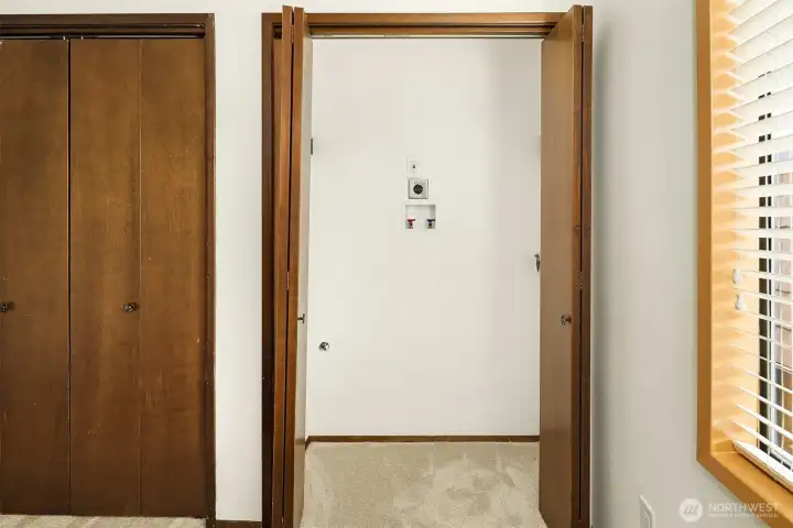 Washer/Dryer Connection in Closet and Building has Community Washer/Dryer