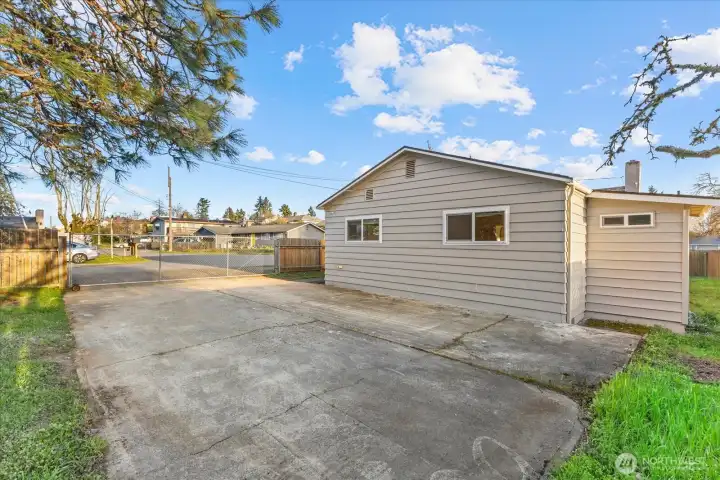 Potential RV/boat parking