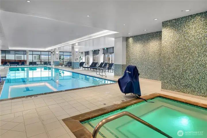 Relax in the steamy hot tub after a long day of work, or soak just for the fun of it.