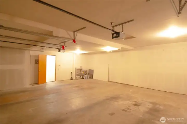 2 car attached garage