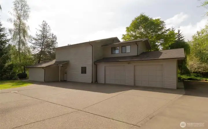 2 car attached garage