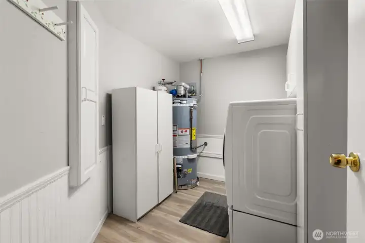 Utility room on lower level