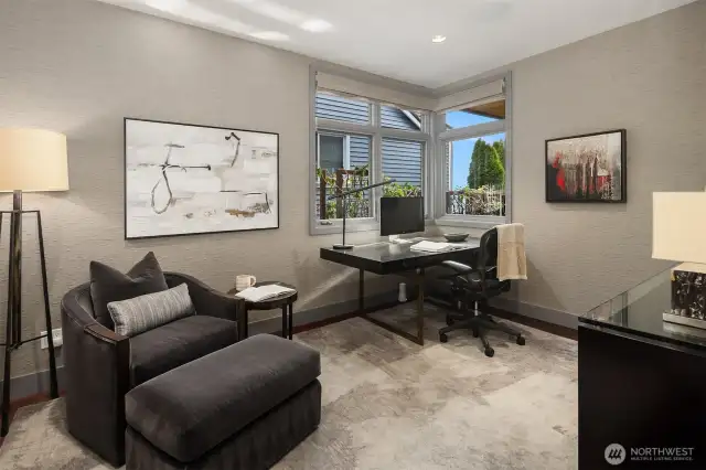 Spacious office on main level.