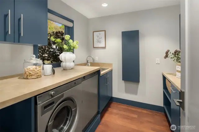 Upper level utility room.
