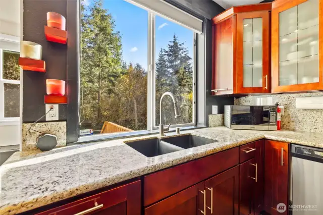 Lovely views. Everything you see is your private oasis.