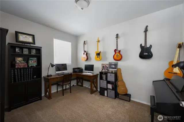 Den/office/bonus room on the main level.