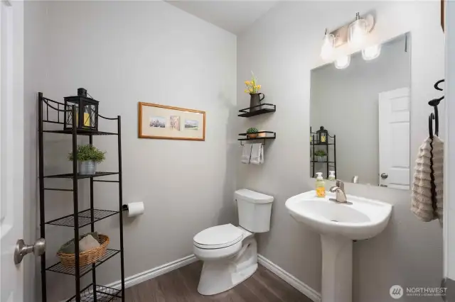 Downstairs half bath.