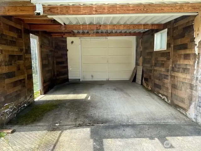Carport next to garage