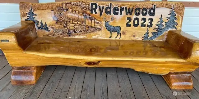 Centennial Bench at Cafe