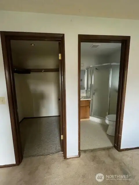 Walk-in Closet and Master Bathroom