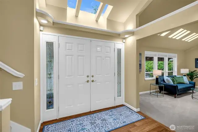 Beautiful double doors at the entry!
