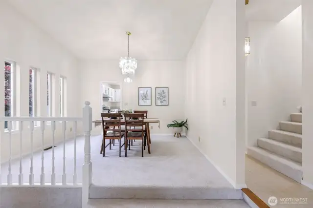 Upper Stairs lead to Primary Bedroom and 2 additional bedrooms