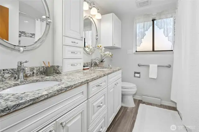 Main floor full bath remodeled in 2018.