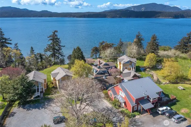 Inn at Ship Bay is located one mile from the village of Eastsound on Orcas Island, the largest and most mountainous of the San Juan Islands.