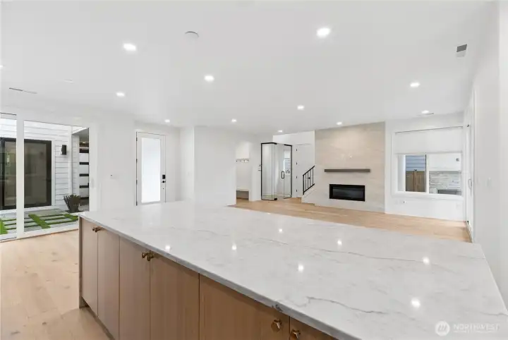 New Taj Quartz w/Waterfall Edge