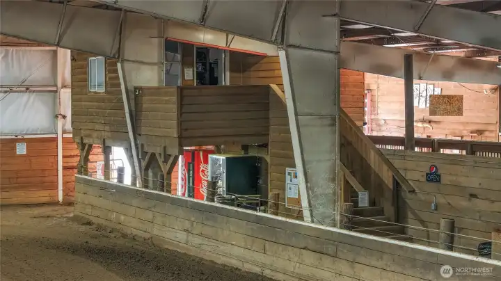 View of the event/show office from arena