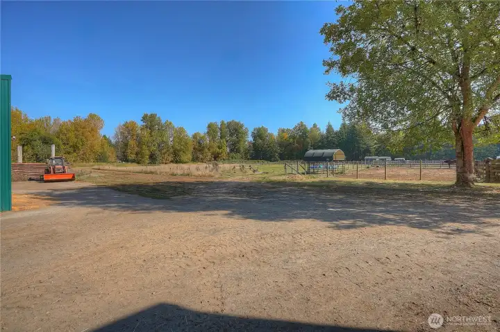 View from back alley looking towards the rear part of the property