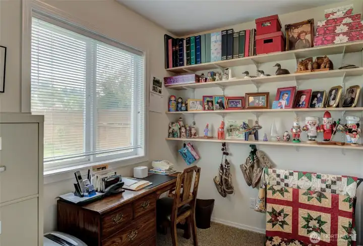 Primary suite has this wonderful attached room - enjoy as an office, den, nursery, exercise room, or...?