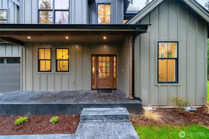 A welcoming covered front porch.