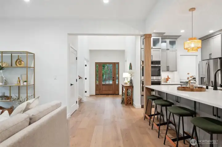 Miles of wide plank oak floors.