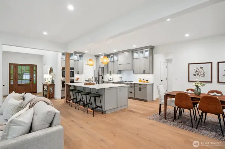 Large butlers pantry off the kitchen for extra storage plus a wine fridge.