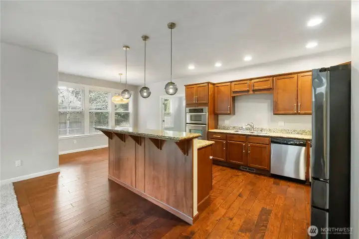 Gorgeous Kitchen with nook area. Leads to covered patio.