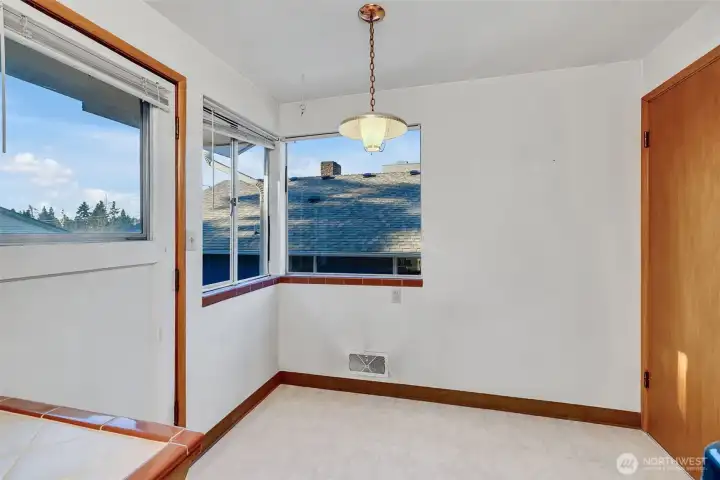 Kitchen dining area.