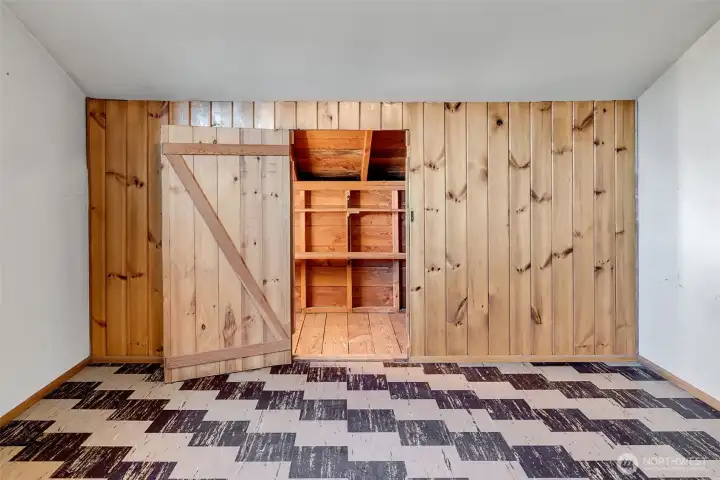 Storage int he bonus room