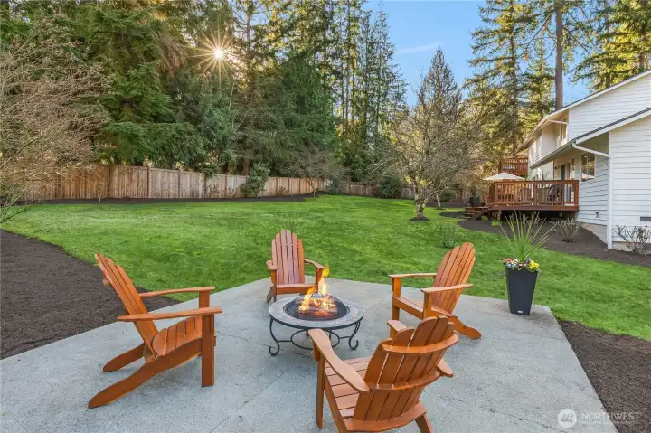 The perfect spot to catch up. S'moores anyone?