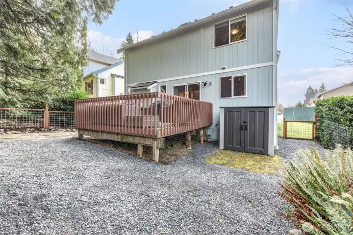 Easy maintenance backyard