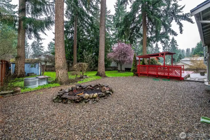 Fire pit area for fun summer nights!