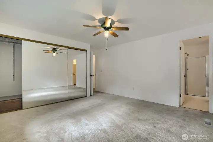 View of 3/4 bath off primary