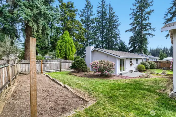 Garden view of home