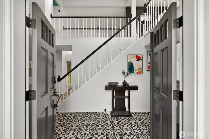 Enter to the most stylish entryway you'll see!