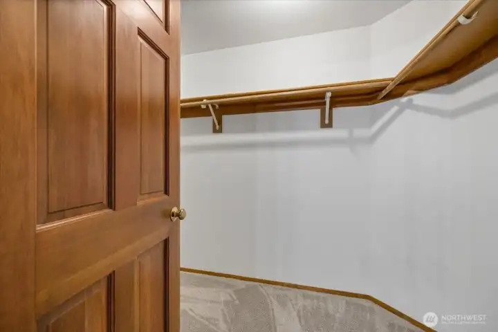 Large, walk-in closet.