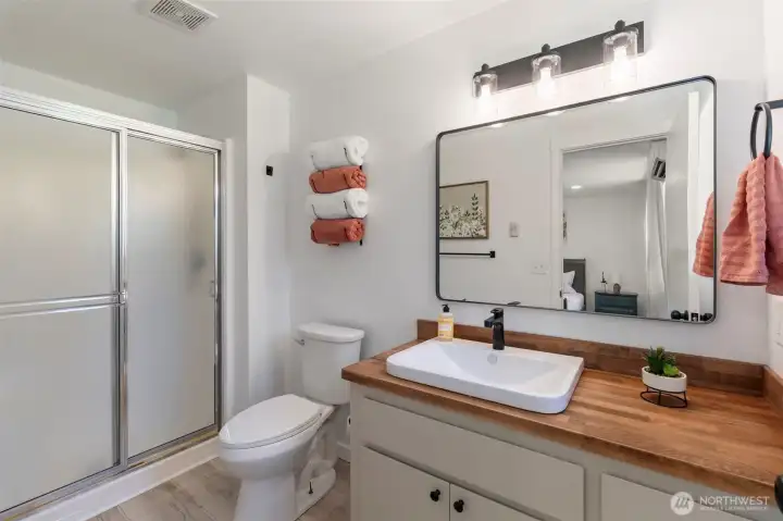 Primary bathroom Primary bathroom