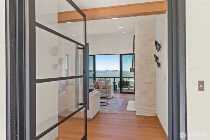 Pivot Door Entry