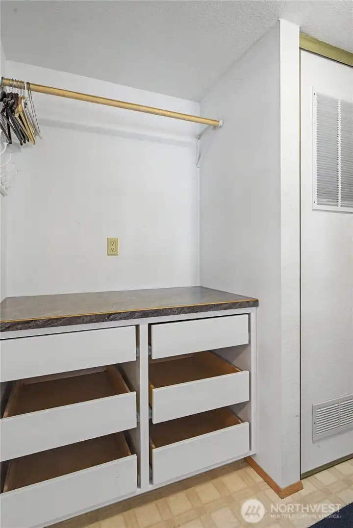 Custom drawers in Laundry room Custom drawers in Laundry room