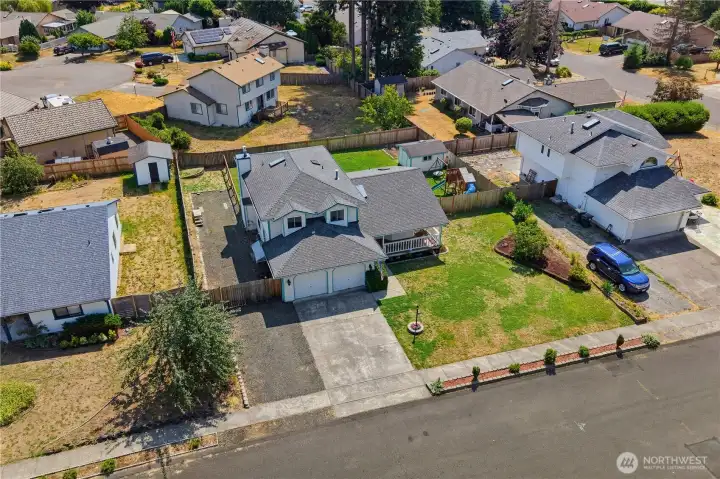 Exterior front aerial shot Exterior front aerial shot