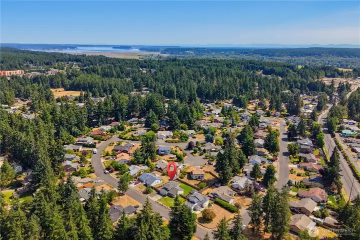 Aerial shot of community Aerial shot of community
