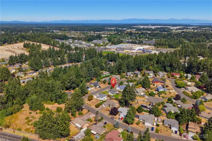 Aerial shot of community Aerial shot of community