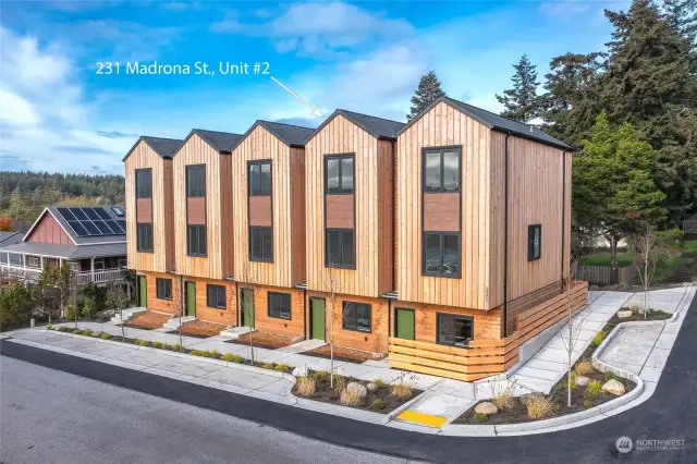 Unit #2 has no steps walking into the South side of the first floor.
