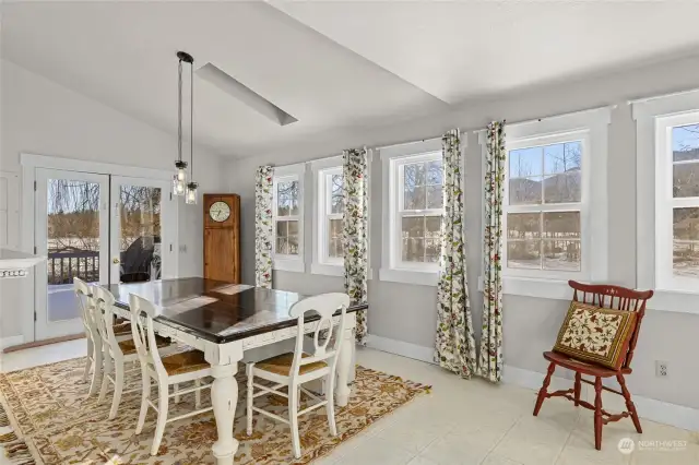 Sunroom used for formal dinning