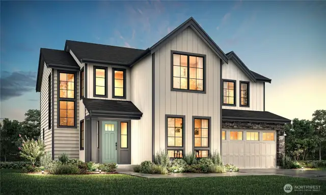 Artist rendering of plan 3355 B. colors & details will vary