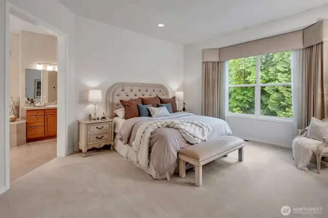 Large Primary Suite overlooking the massive greenbelt. No Neighbors!