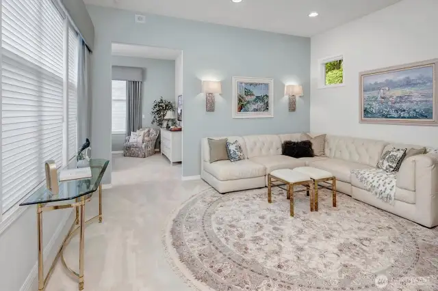 Home has a wonderful 2nd suite. Large sitting room next to the bedroom