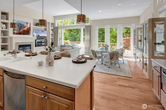 Light and bright with all the windows