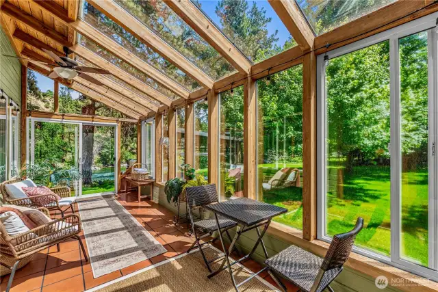 Sun Room off Living with access to Hot Tub