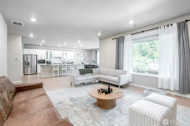 Living Room to Kitchen & Dining Room